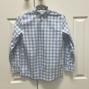 Boys Vineyard Vines Pasea Plaid Whale Shirt size M